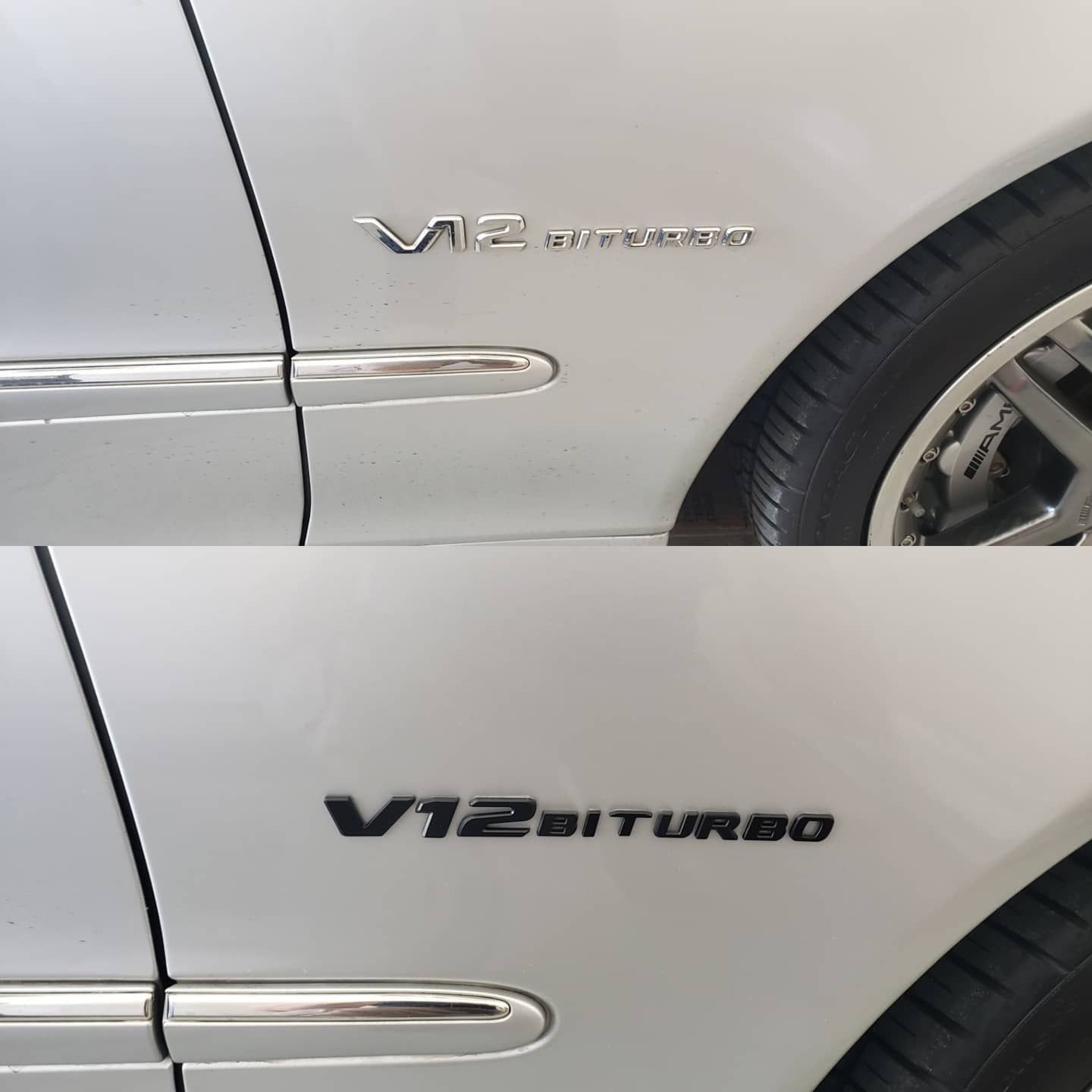A silver car with the word turbo on the side