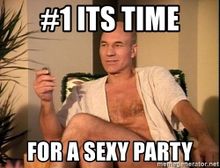 meme: it's time for a sexy party