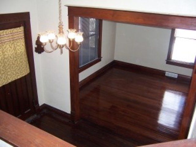 Interior living space view from stairway in 4205 Pacific St | DiBar Enterprises