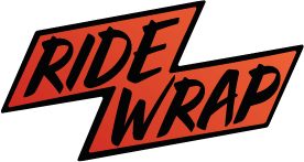 A logo for ride wrap is shown on a white background