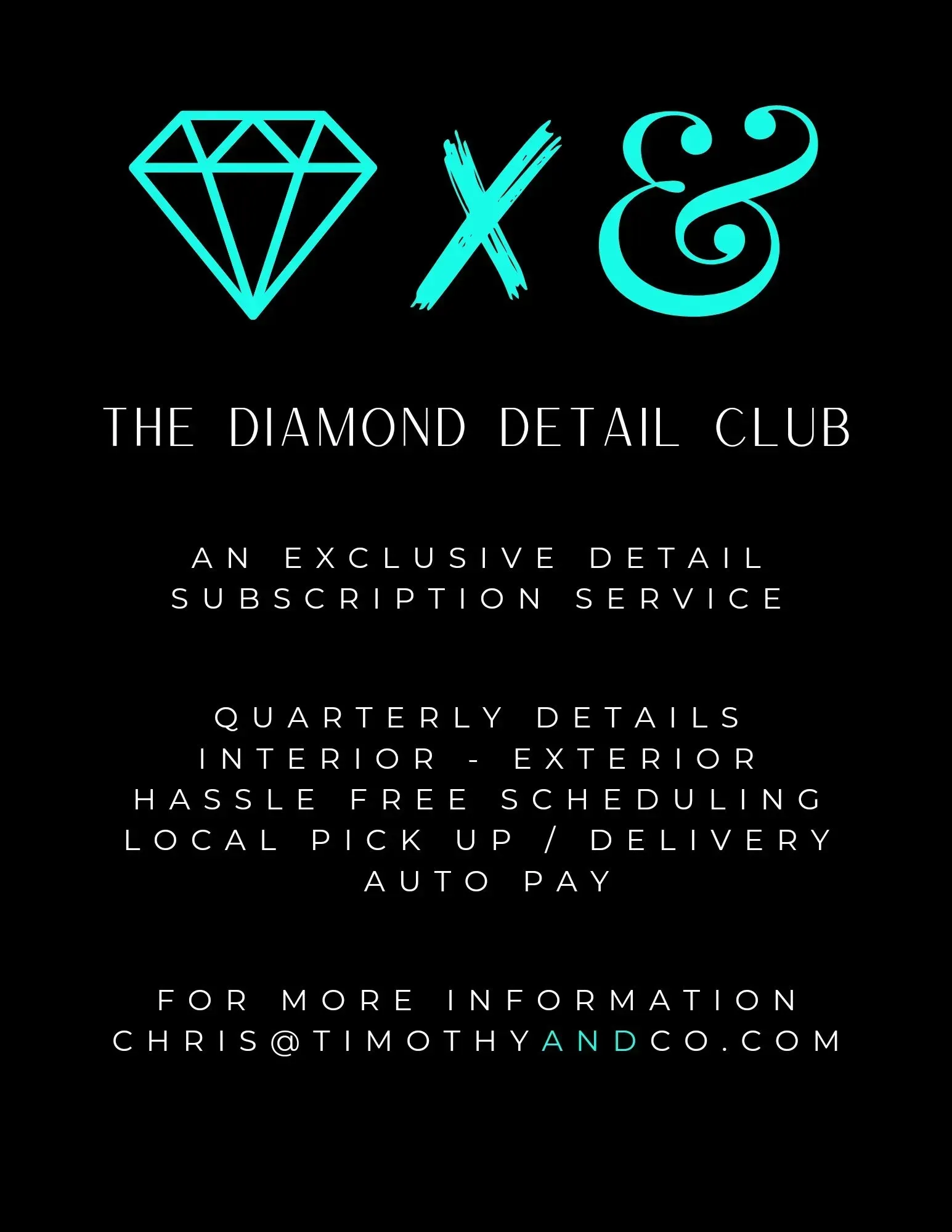 The diamond detail club is an exclusive detail subscription service
