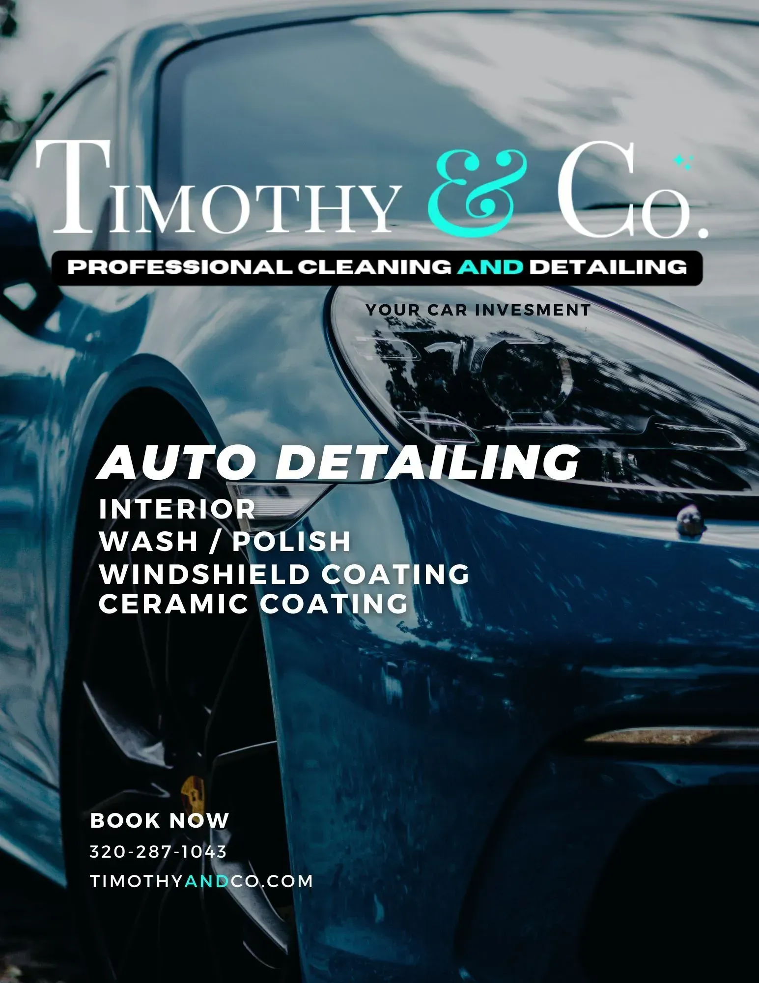 Timothy & co. is a professional cleaning and detailing company.