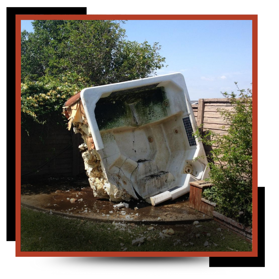 JP Junk Removal & Hauling Dump Truck in front of a house