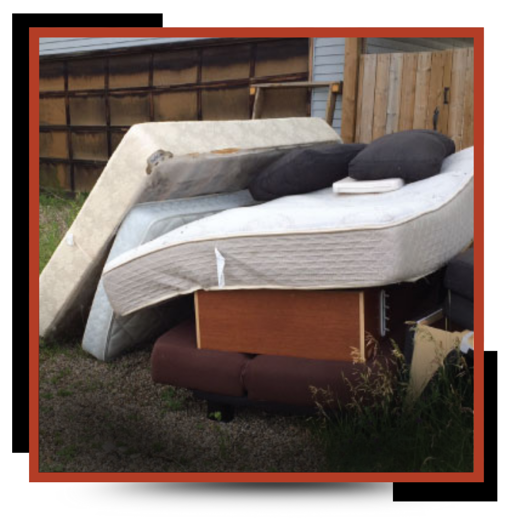 JP Junk Removal & Hauling Dump Truck in front of a house
