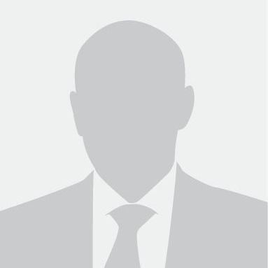 Gray generic profile silhouette avatar on a light background
