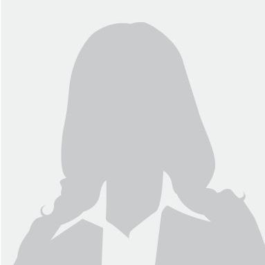 Gray silhouette of a person with shoulder-length hair wearing a collared shirt on a light background