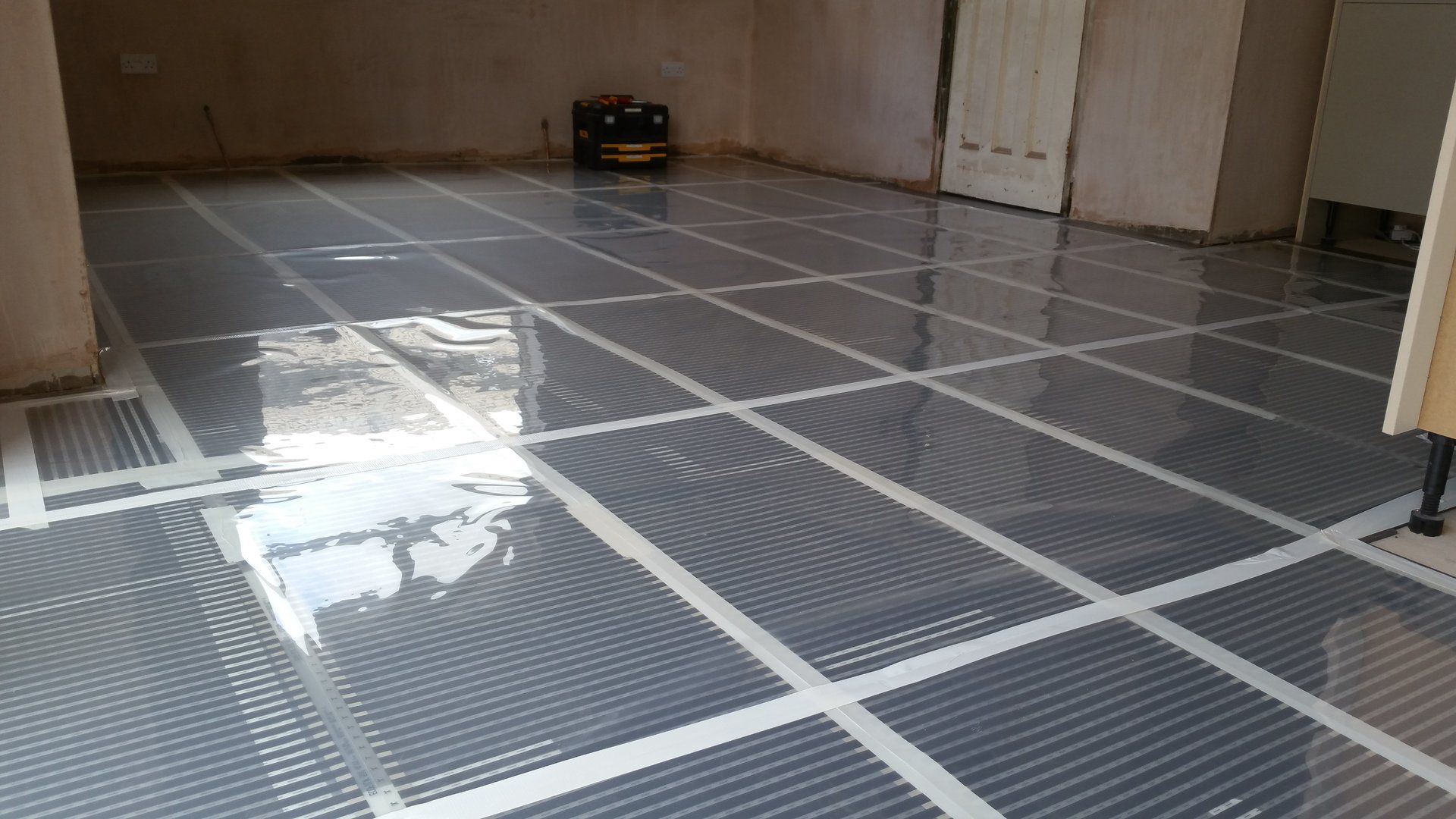 Electric underfloor heating installed by AJOB Electrical Ltd electrician in Leeds