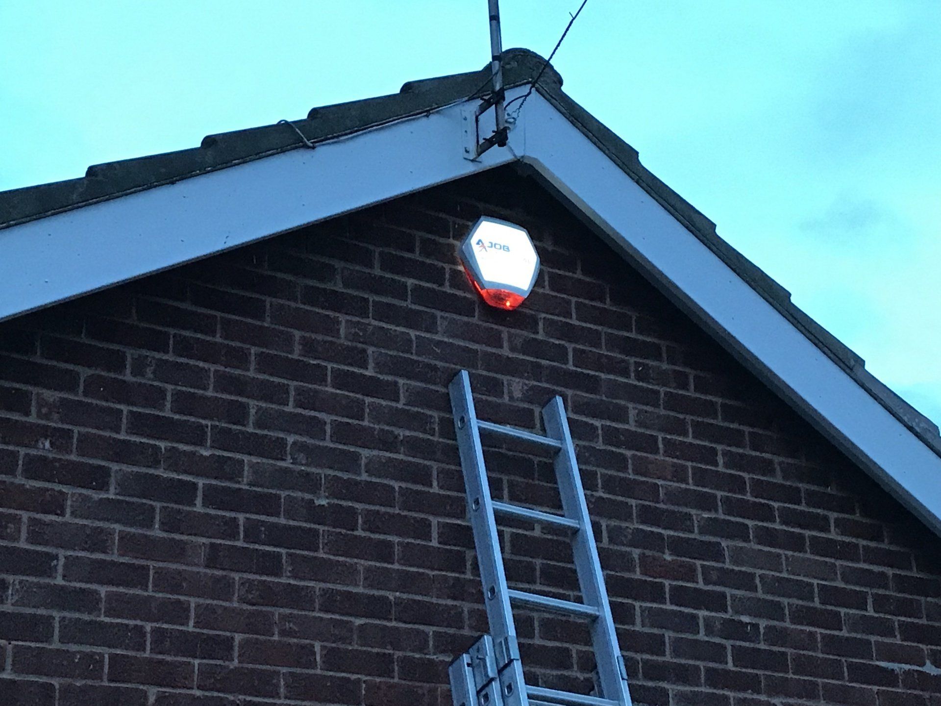 Photo of an intruder alarm external siren
