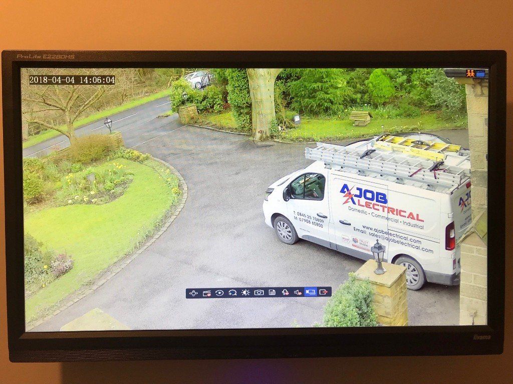 CCTV installation by AJOB Electrical Ltd electrician in Leeds