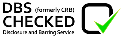 A logo that says dbs ( formerly crb ) checked discclosure and barring service