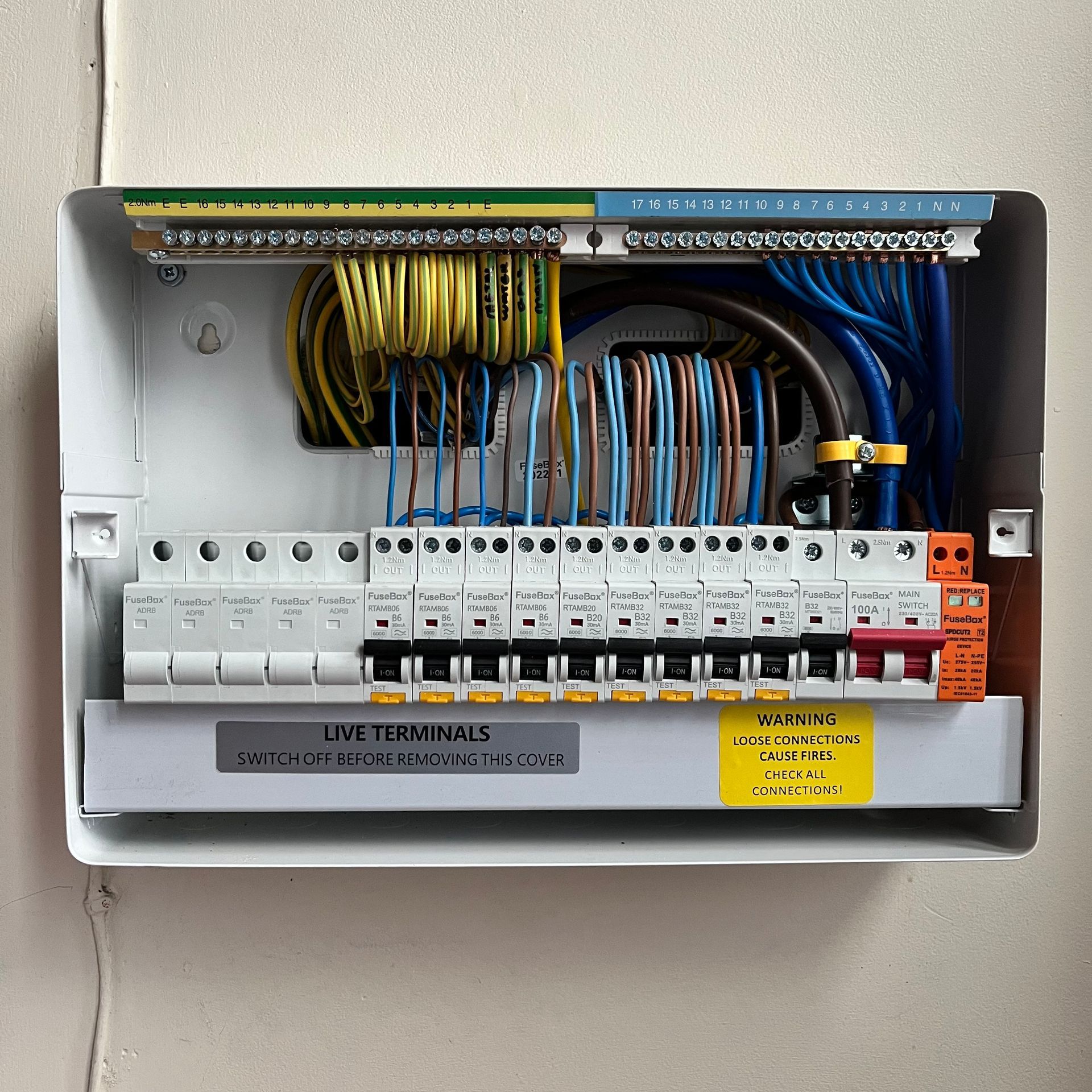 Photo of an 18th Edition Consumer Unit