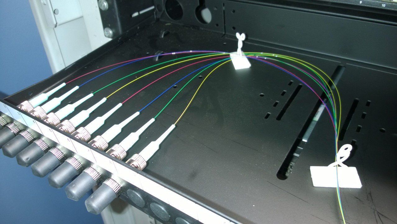 Fibre optic cable installation & termination by AJOB Electrical Ltd electrician in Leeds
