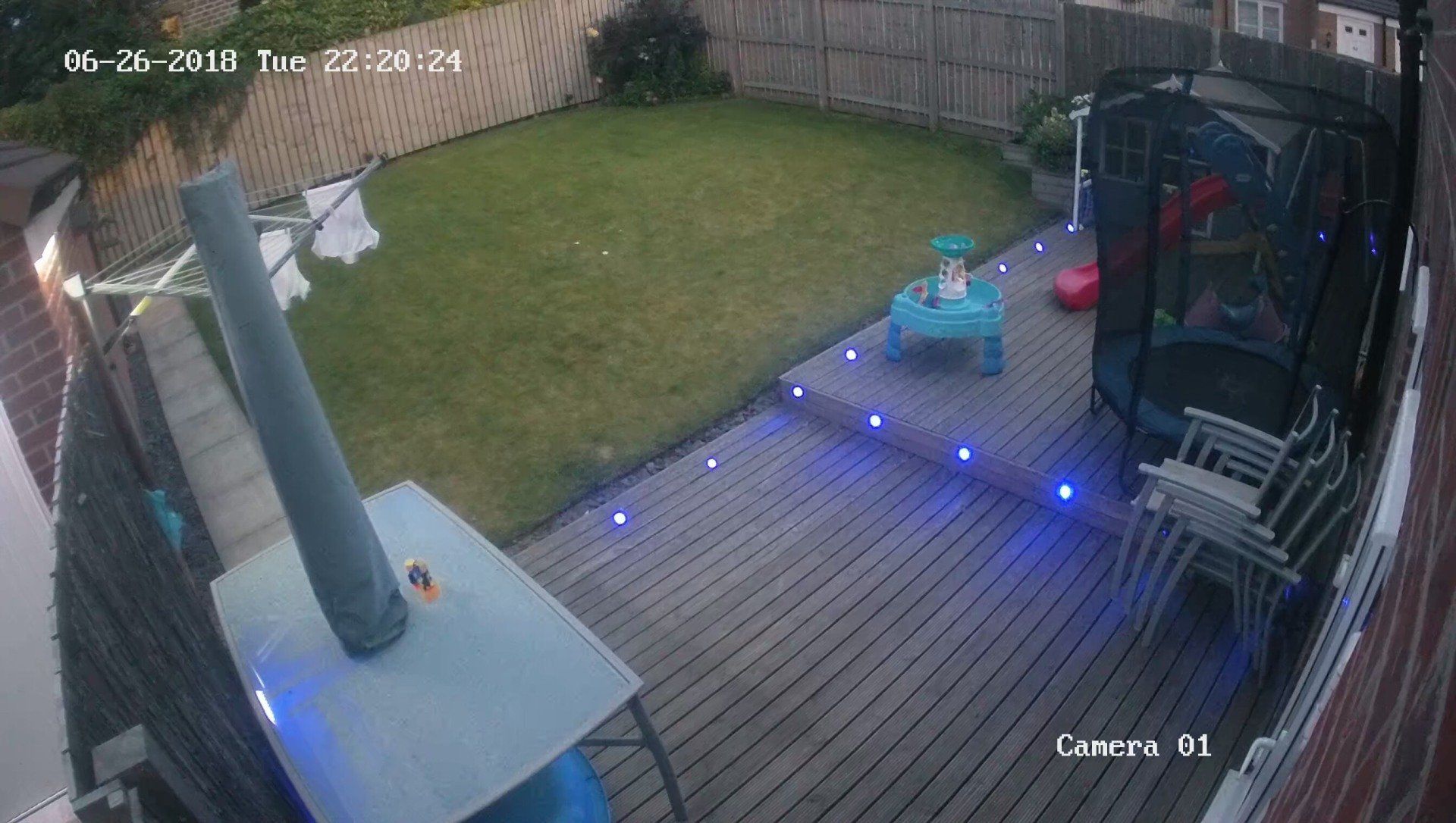 Image of a garden CCTV view