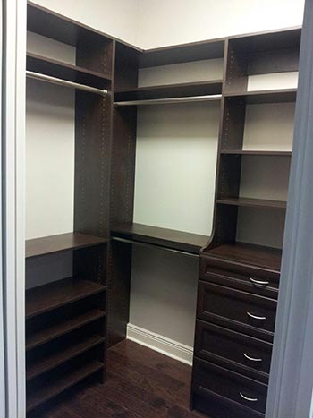 Dark Wood Closet System