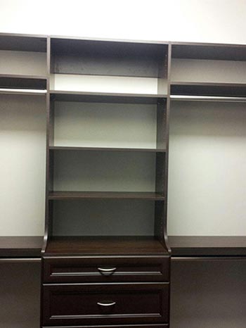 Dark Wood Closet System