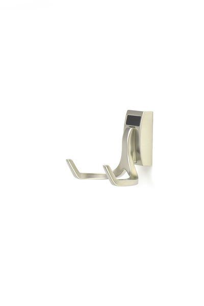 Matte Nickel Color Option For Double Hook Organizer