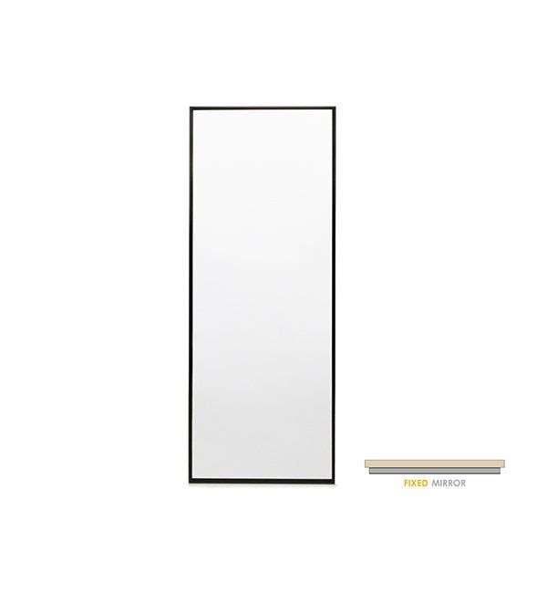 Matte Black Color Option for Wall Mount Mirror