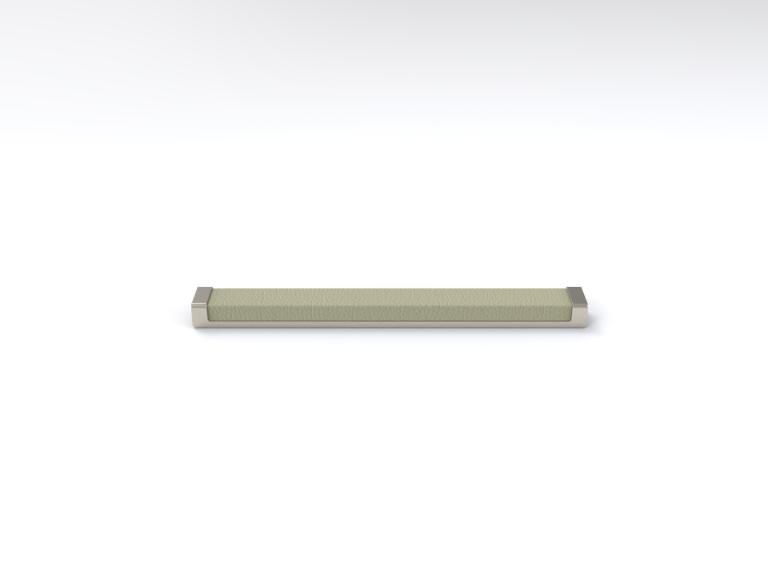 Oyster Matte Nickel Color Option for Luxe Leather Handles