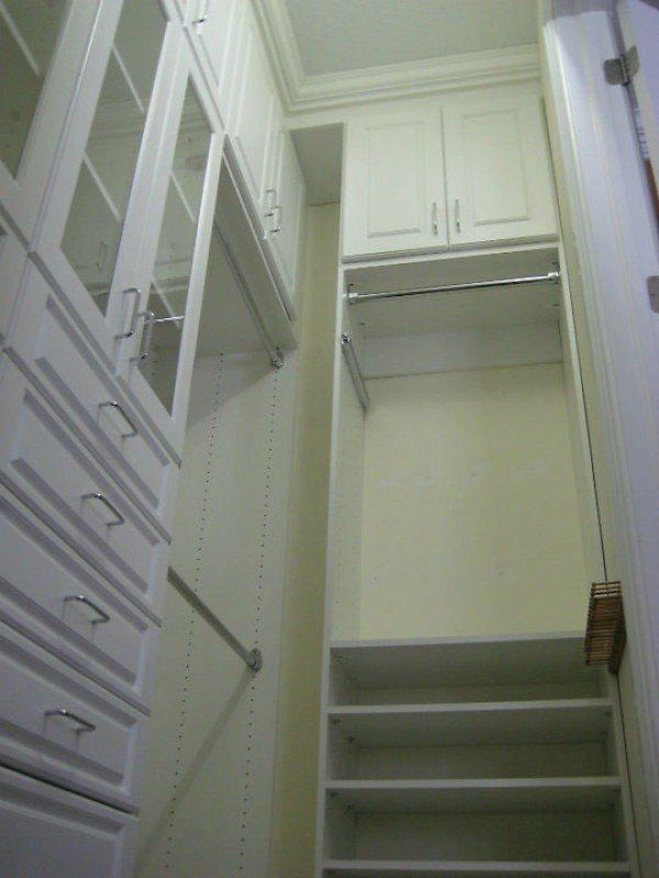 White Walk In Closet System