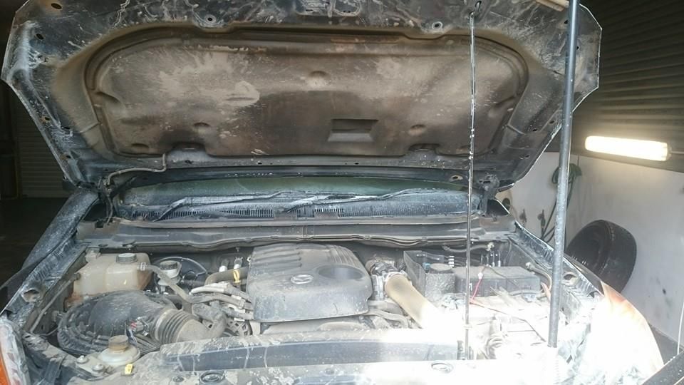 Dirty engine bay with the hood popped open - Adettra in Tuncurry NSW