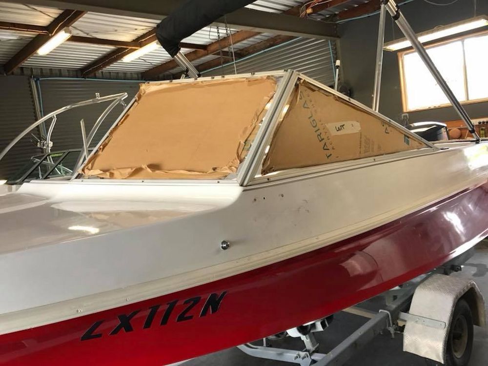 A Red and White Boat — Adettra in Tuncurry, NSW