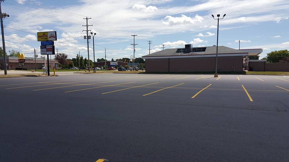 Newly Sealcoat Parking Lot - Clio, MI - Chippewa Asphalt Paving
