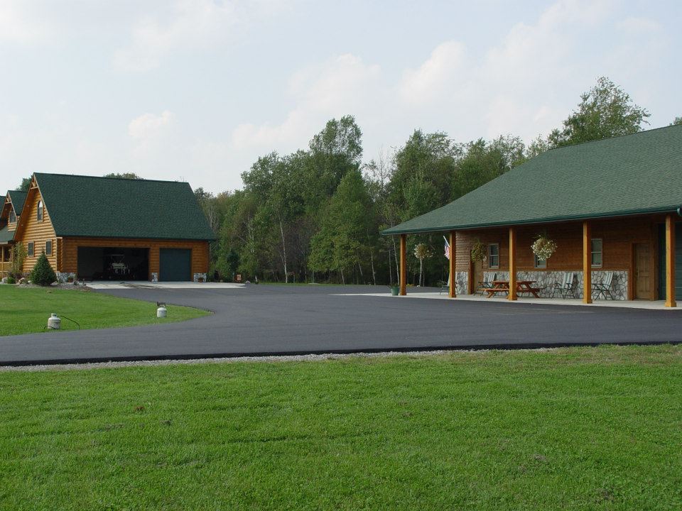 Two Brown House With New Roadway - Clio, MI - Chippewa Asphalt Paving