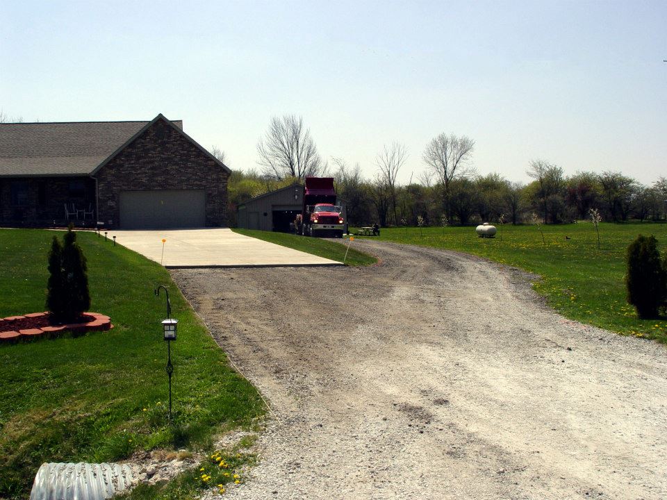 House Garage With Big Truck Behind - Clio, MI - Chippewa Asphalt Paving