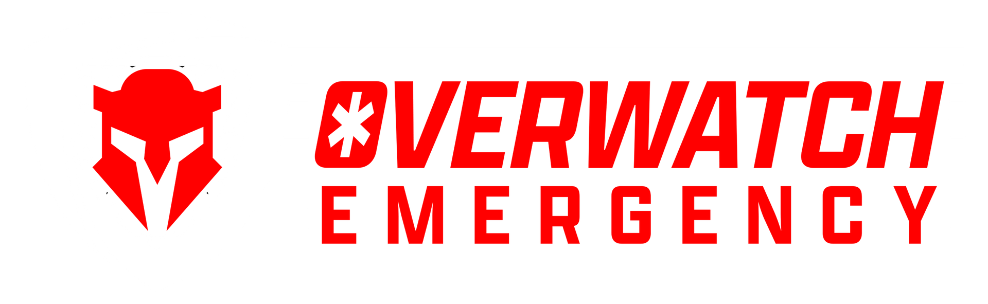 The logo for overwatch emergency has a red fox on it.