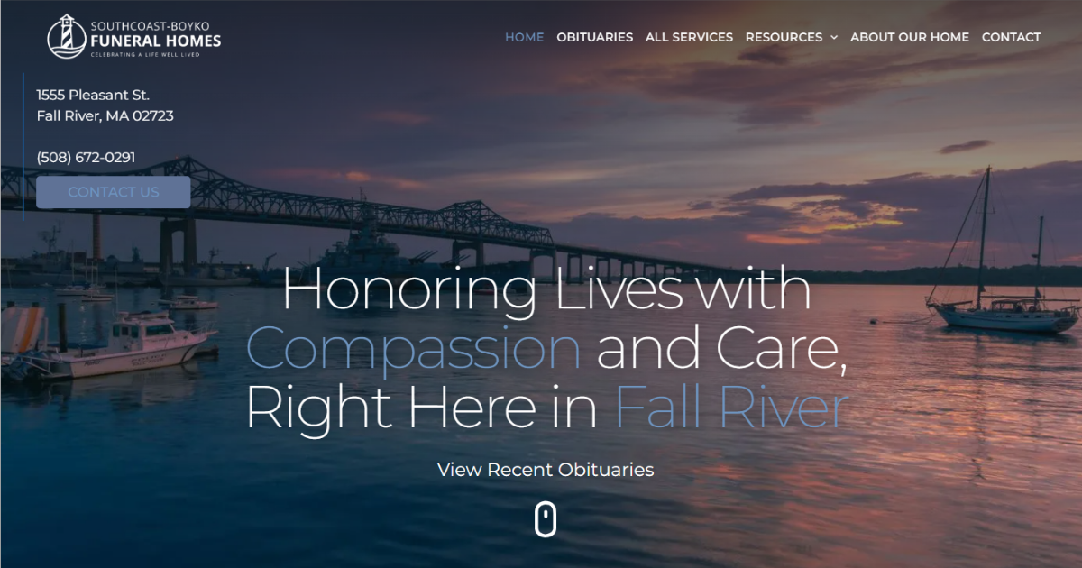Contact Us | South Coast Funeral Home | Fall River, MA