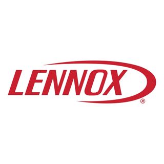 Groulx MechanicalLennox logo with red text and a curved red swoosh, on a white background.