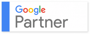 A google partner logo on a white background.