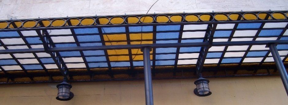 copertura in ferro battuto