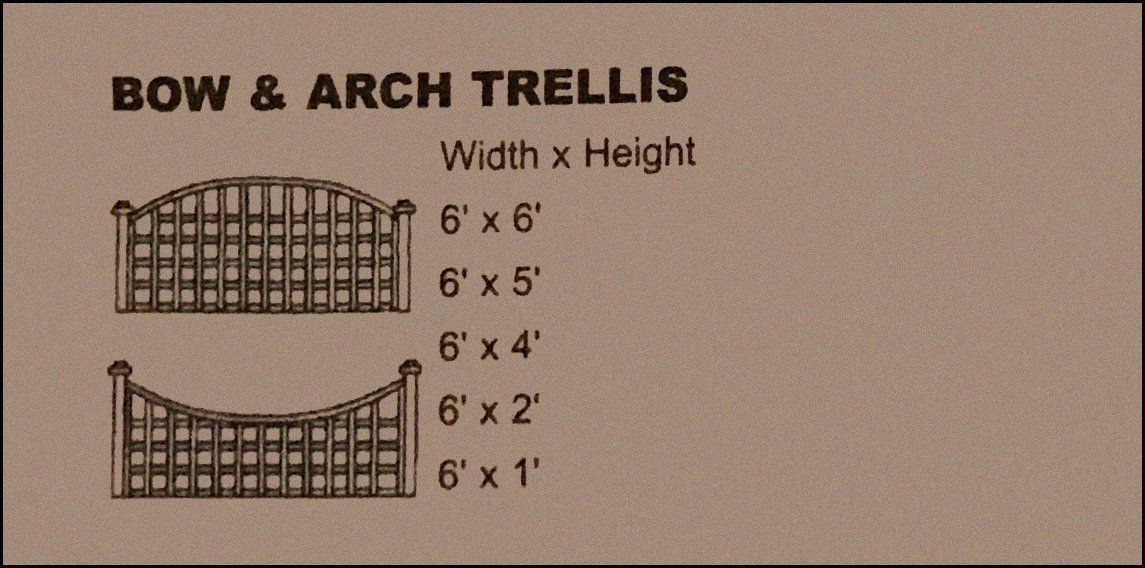 Bow and arch trellis