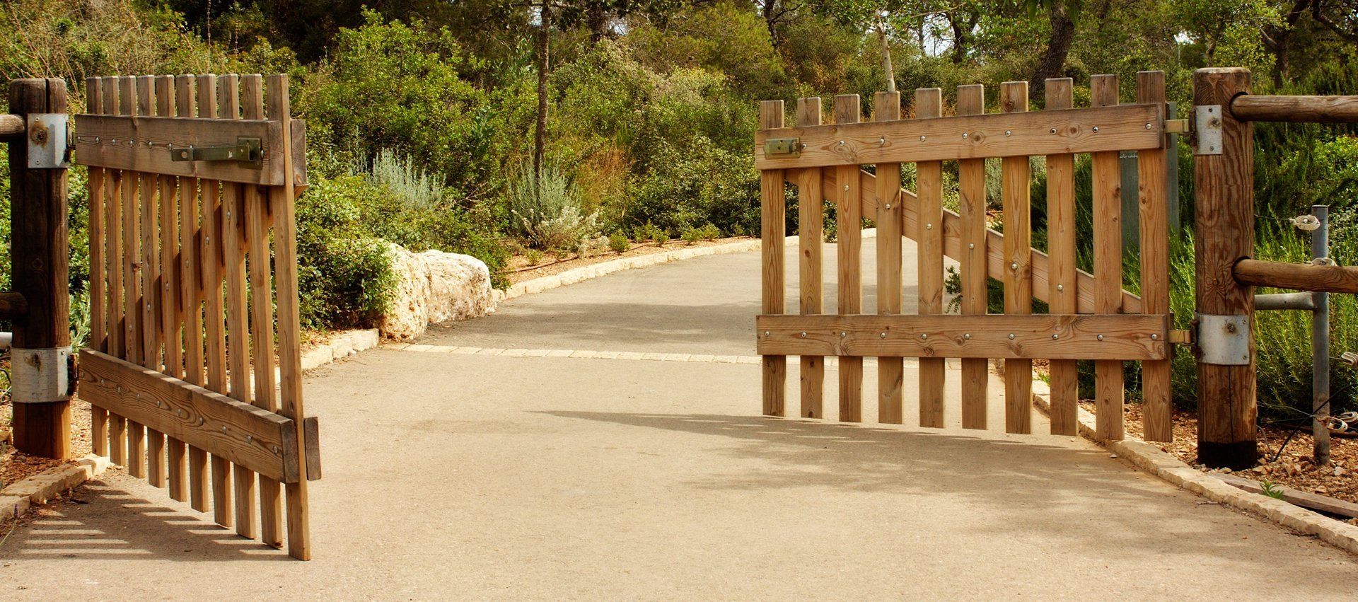 Wooden gate