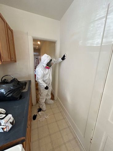 HRS Restoration Services performing meth contamination cleanup in Denver home.