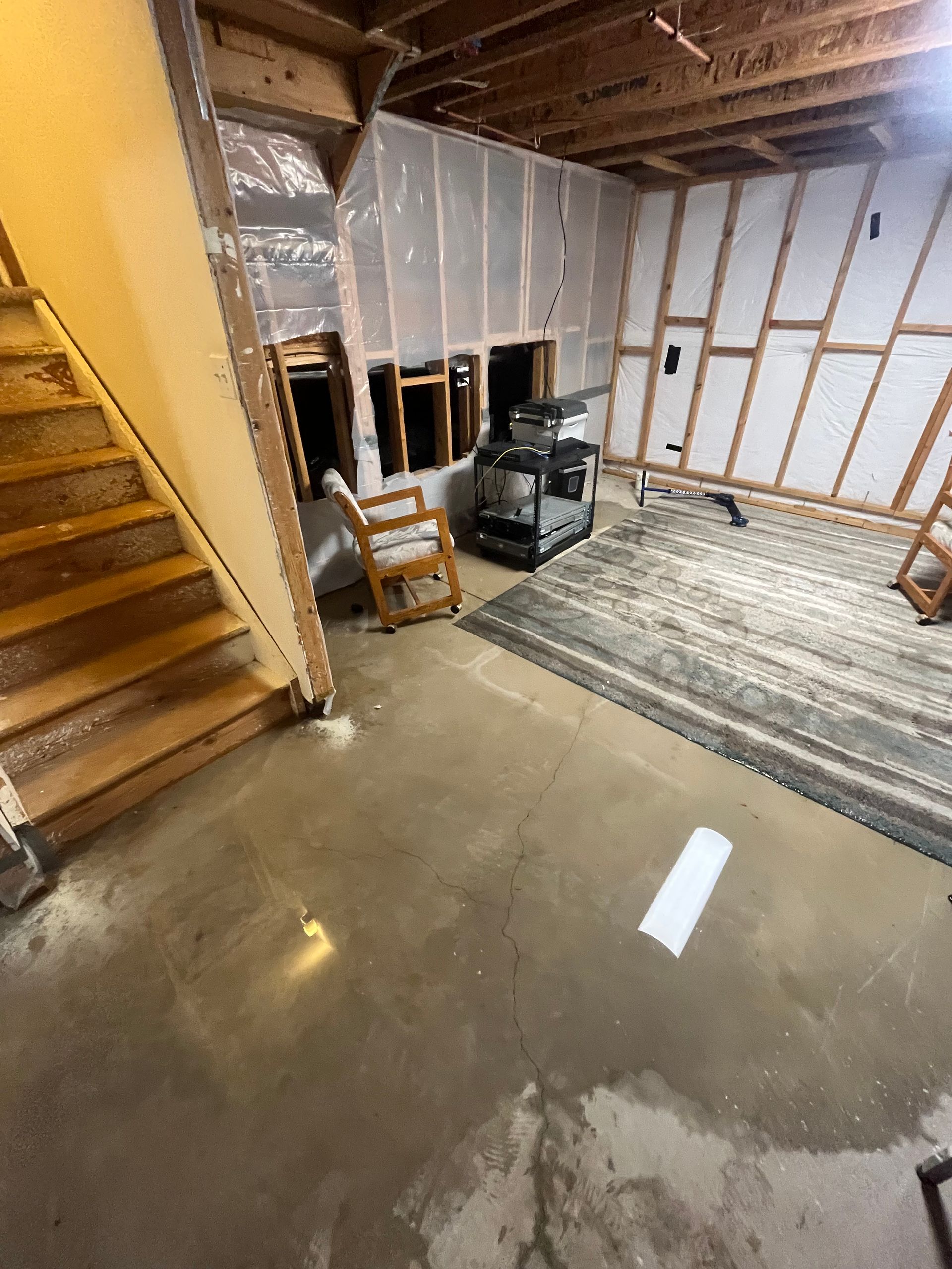 HRS Restoration Services basement water damage repair in Denver Colorado home