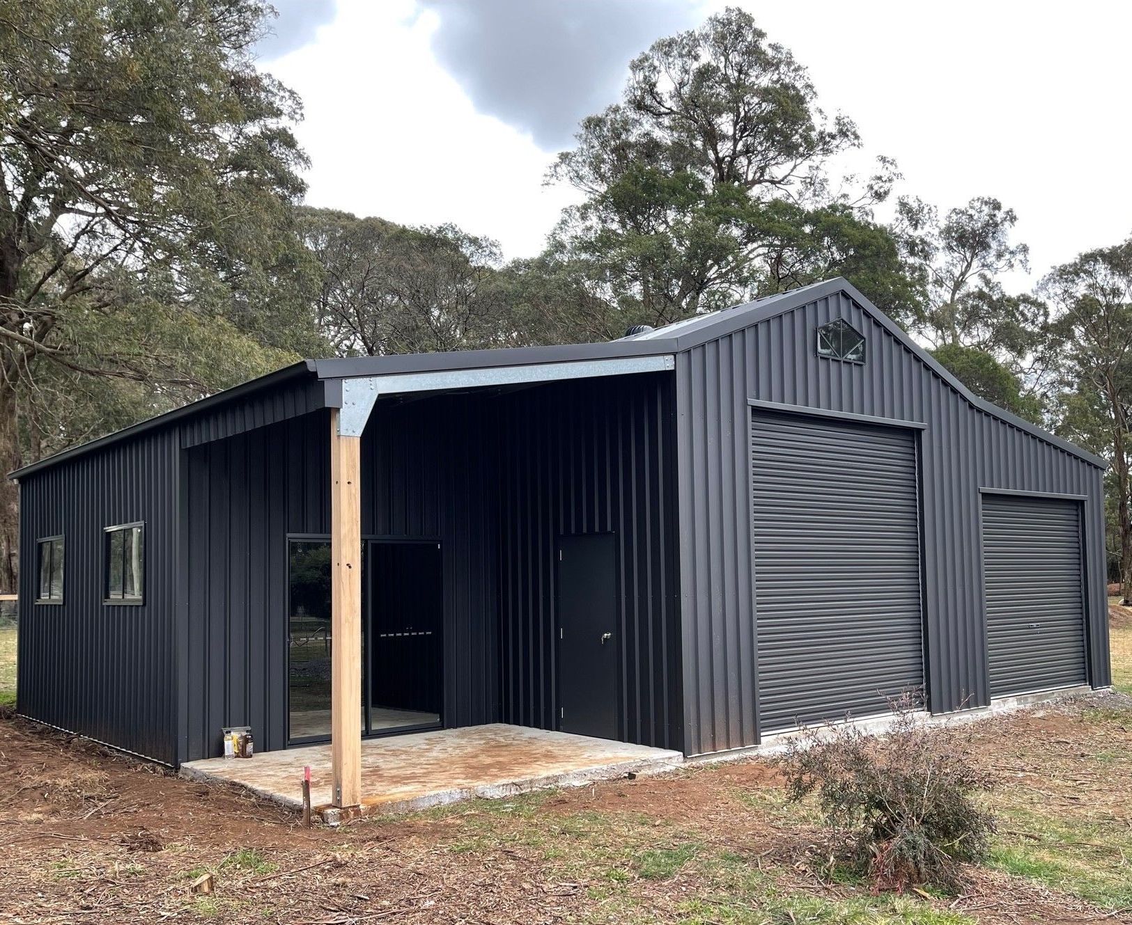 Navy Australian Barn — ShedPro Constructions in Darawank, NSW