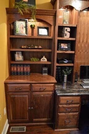 Custom Bookcase - Lee Schmid Construction - Spring Hill, KS