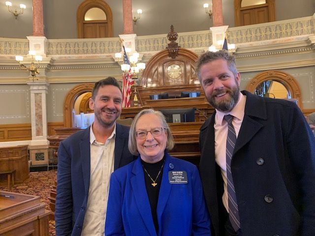 Dustin Hare and Wesley McKain in Topeka to testify on HB 2028!