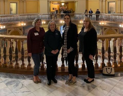 Enjoyed visiting with Jen, Terri and Tish at the Capitol with the Leavenworth-Lansing Area Chamber of Commerce Leadership Class.