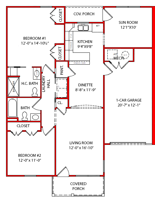 FLOOR PLAN FOR TWO UNIT 