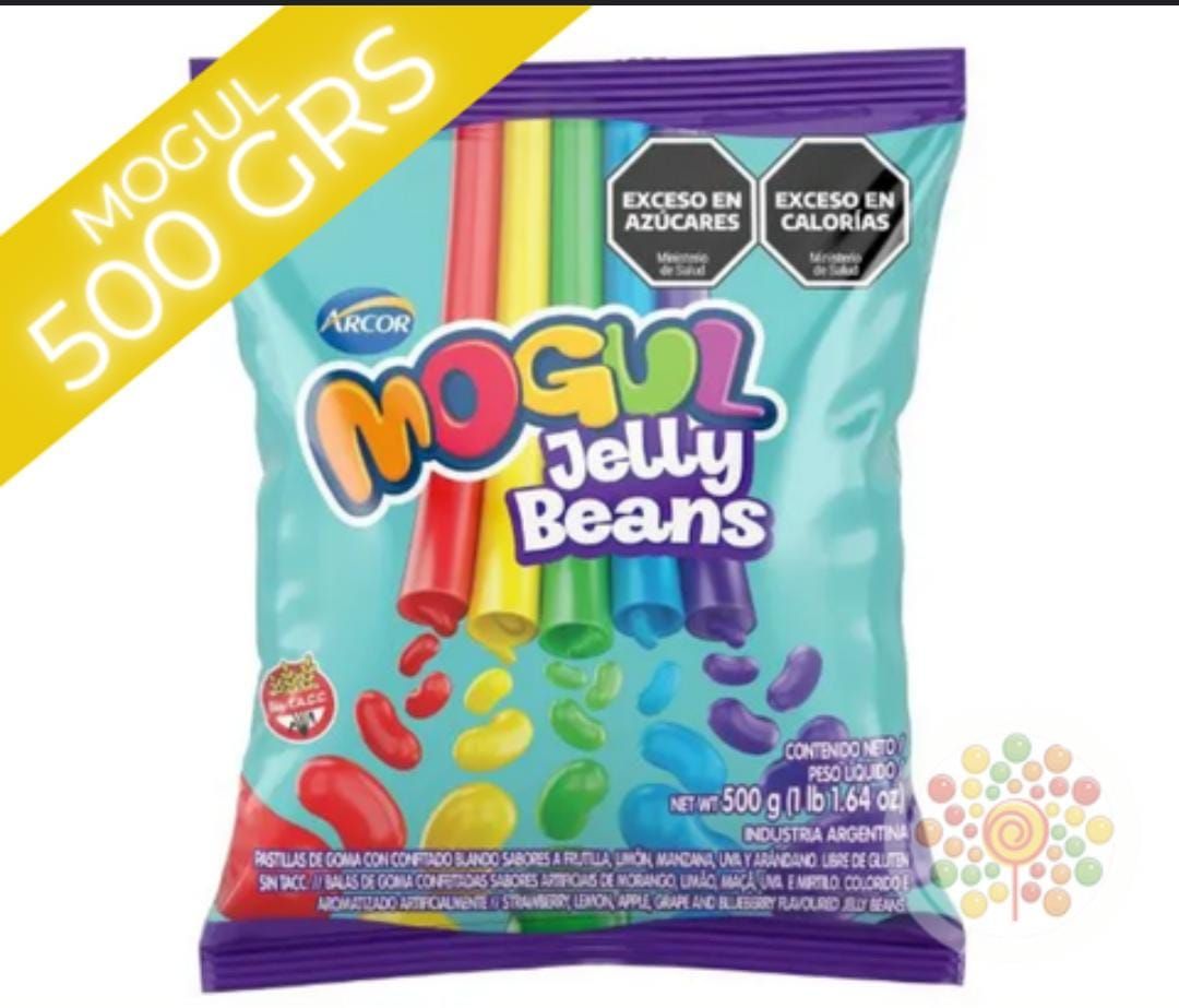 Una bolsa de gominolas Mogul contiene 500 gr.