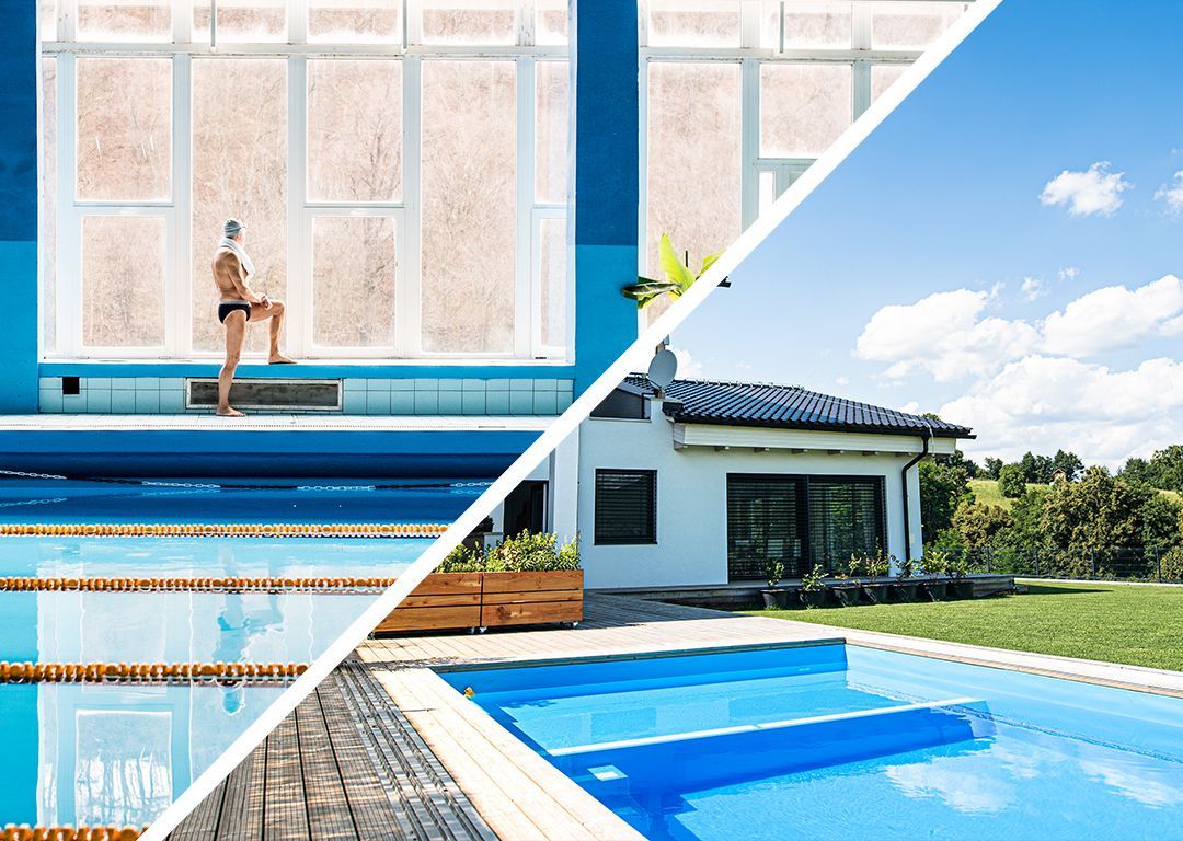 commercial and residential swimming pools