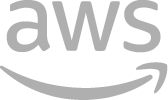 Logotipo da AWS: texto cinza com