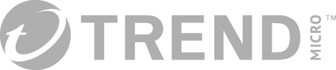 O logotipo da Trend Micro em cinza, com um