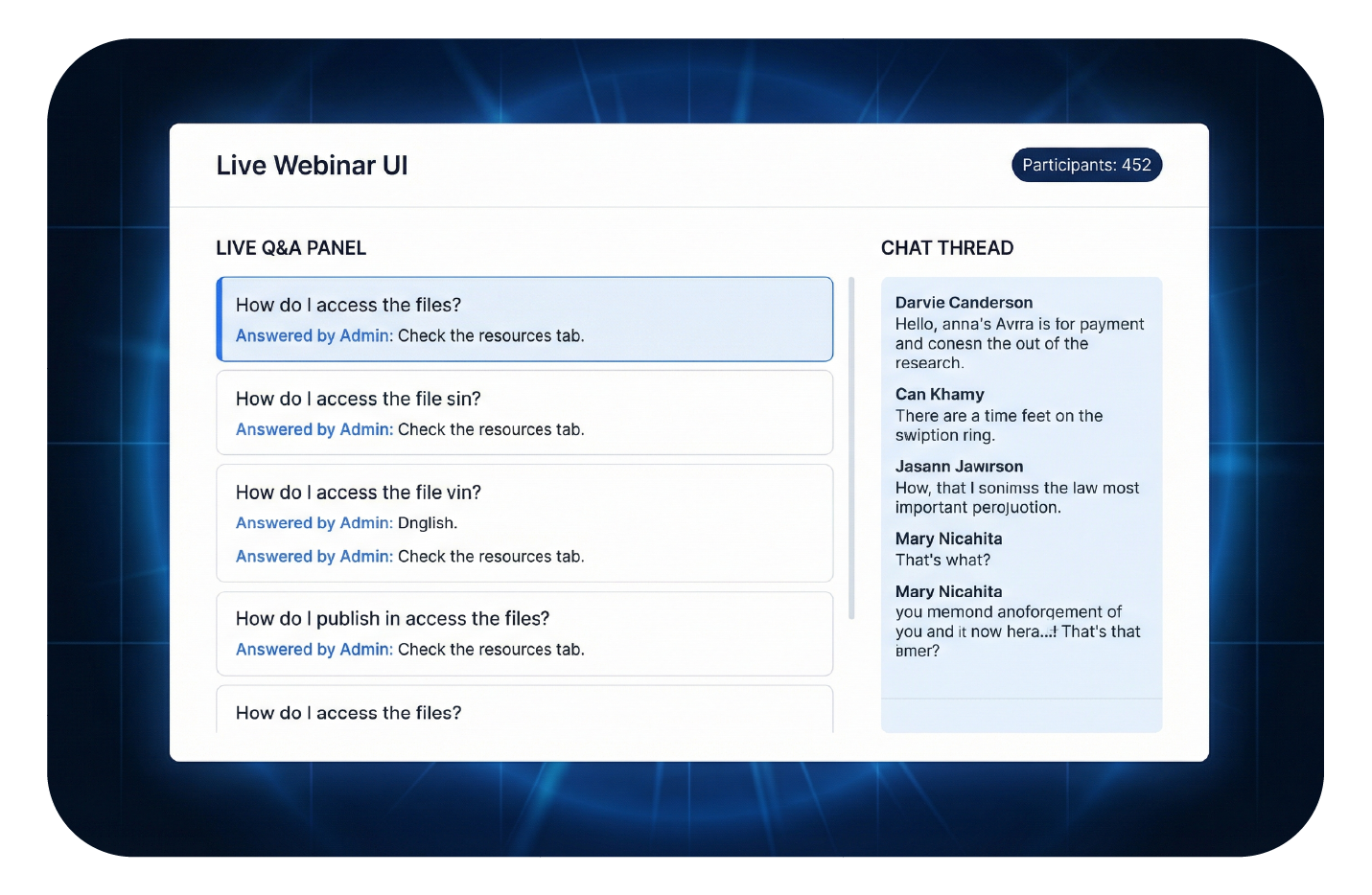 Mulher em um laptop sorri para uma tela com um gráfico intitulado 