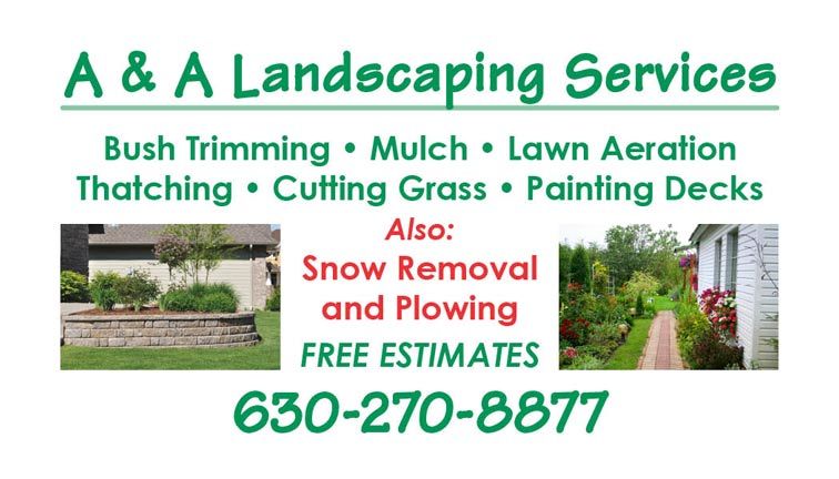 A & A Landscaping — Aurora, IL — Wally’s Printing
