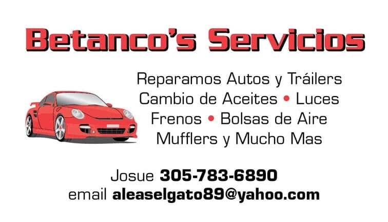 Betanco's Servicios — Aurora, IL — Wally’s Printing