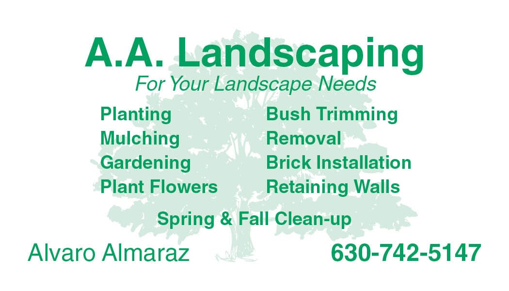 A.A. Landscape BC — Aurora, IL — Wally’s Printing